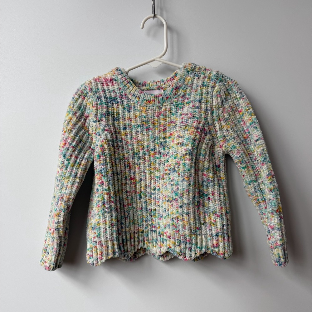 Design History Colorful Knit Crew Neck Sweater